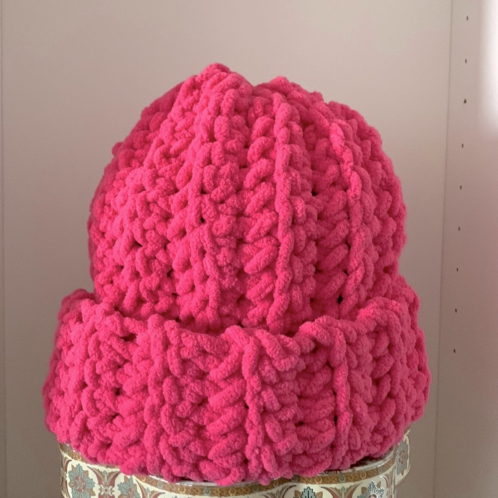 Chunky crochet cold weather hat